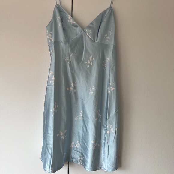 Princess Polly Stargazing Mini Blue Dress Floral - Picture 2 of 4